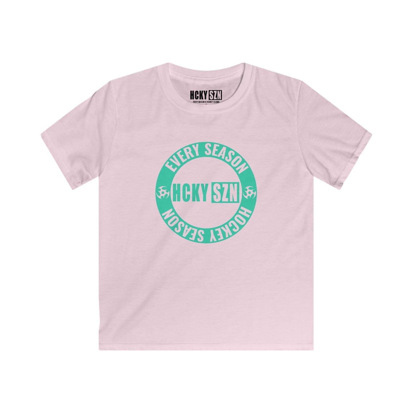 Youth Circle SZN Softstyle Tee (Seafoam Logo) - Various Colors