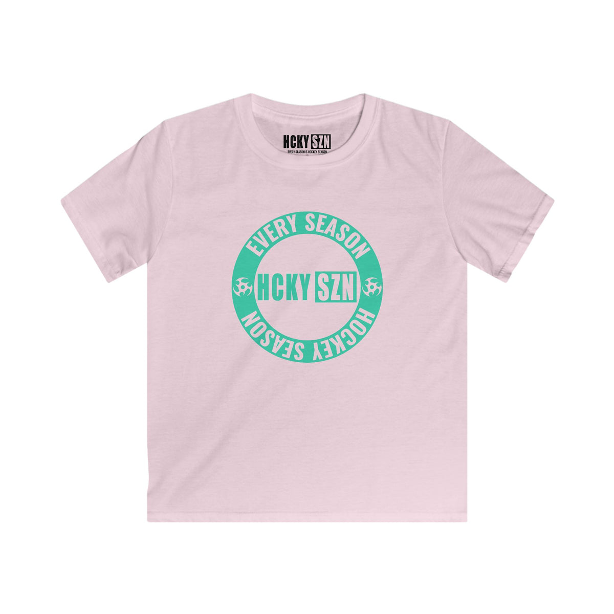 Youth Circle SZN Softstyle Tee (Seafoam Logo) - Various Colors