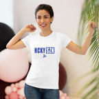 Women’s Hockey Vibe Triblend Tee (Royal Blue Logo)