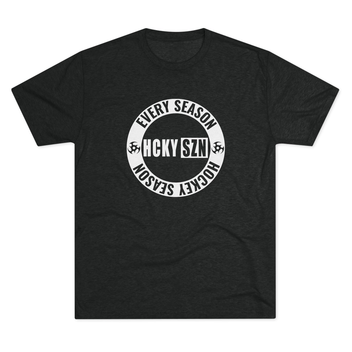 HCKY SZN Circle Logo TriBlend Tee Shirt (White) - Various Colors