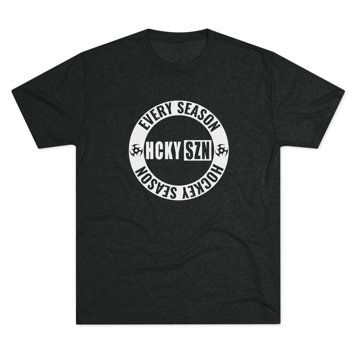 HCKY SZN Circle Logo TriBlend Tee Shirt (White) - Various Colors