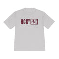 HCKYSZN (Flagship Logo) Adult Performance Tee - Silver/Maroon