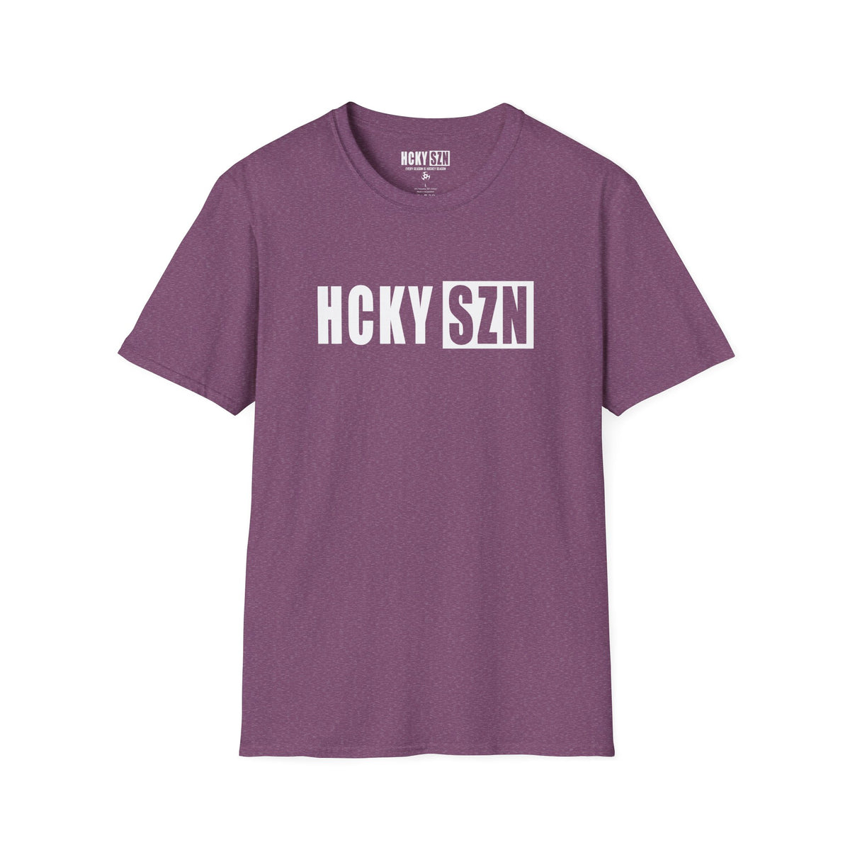 HCKY SZN Softstyle Tee Shirt (Heather Maroon)