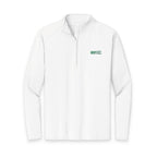 HCKY SZN Embroidered Quarter-Zip Pullover (White/Green)