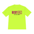 HCKYSZN (Deke Dangle) Adult Performance Tee - Neon Yellow/Raspberry/Black