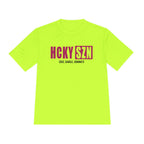 HCKYSZN (Deke Dangle) Adult Performance Tee - Neon Yellow/Raspberry/Black