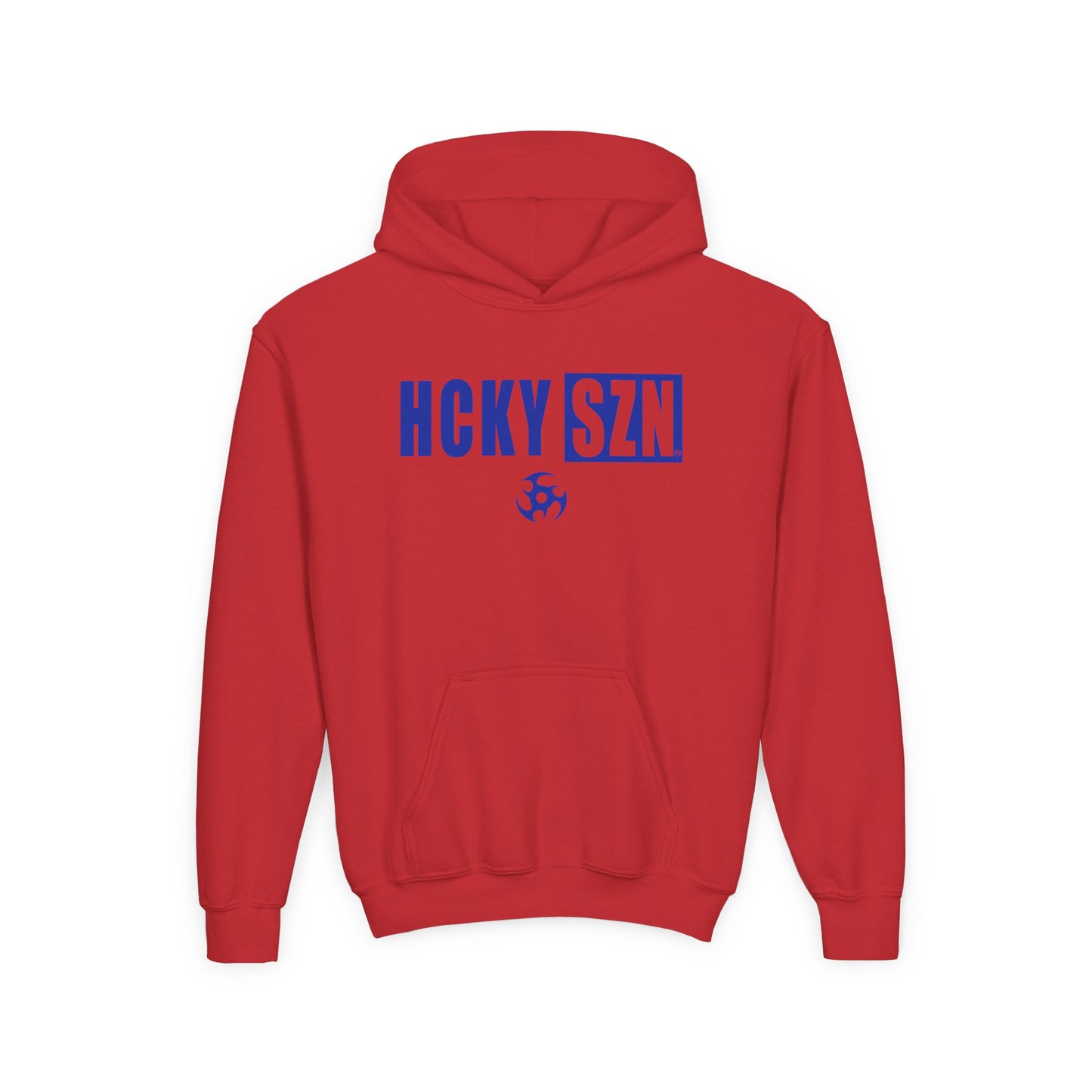 Youth HCKY SZN (Royal Blue Logo) Hooded Sweatshirt - Various Colors