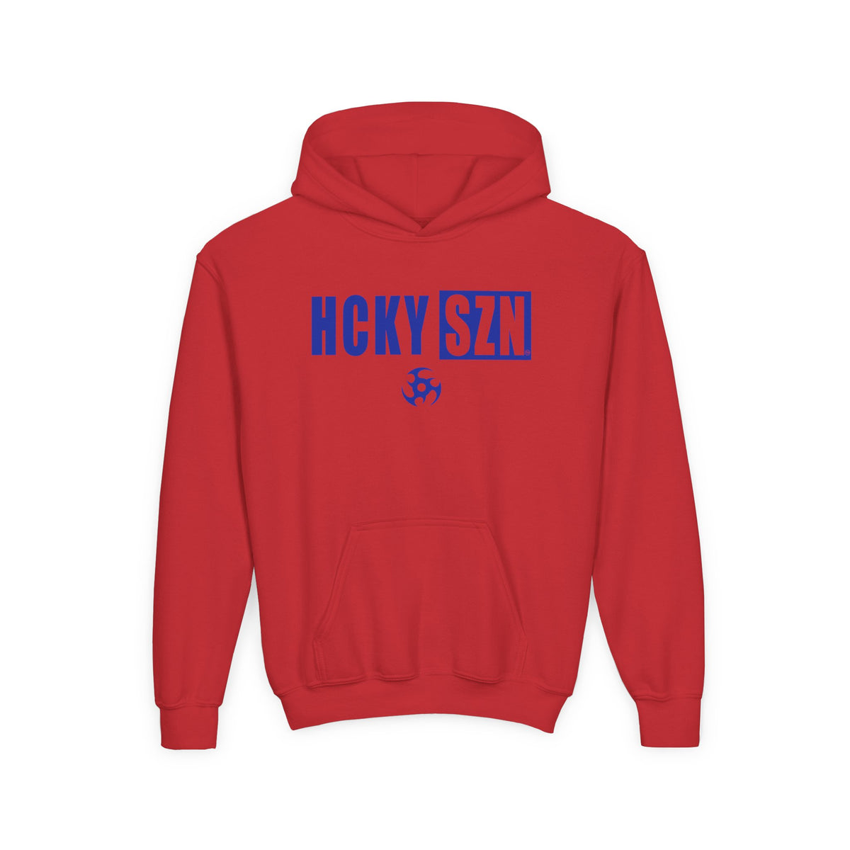 Youth HCKY SZN (Royal Blue Logo) Hooded Sweatshirt - Various Colors