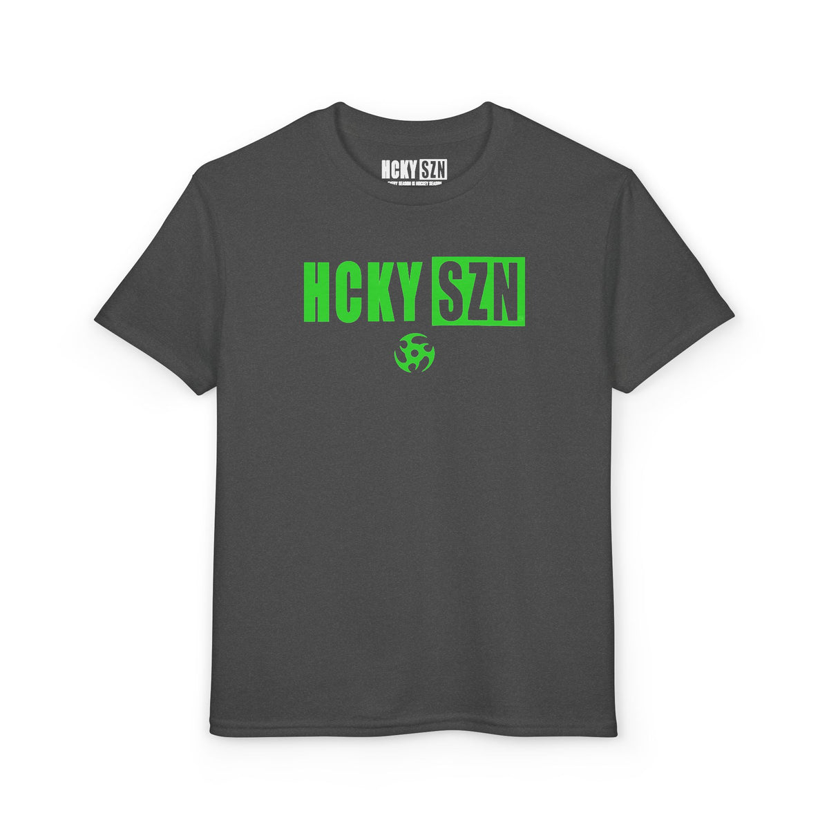Youth HCKY SZN DryBlend Tee Shirt (Lime Logo) - Various Colors