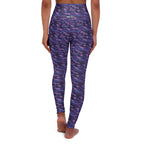 HCKY SZN High Waisted Yoga Leggings (Watercolor Galaxy)