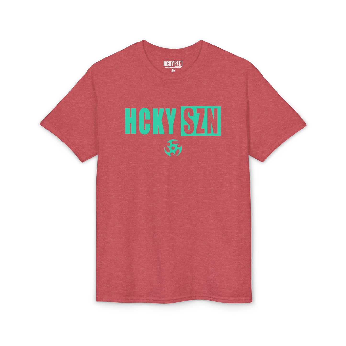 HCKY SZN Simple Star DryBlend Tee Shirt (Seafoam Logo) - Various Colors