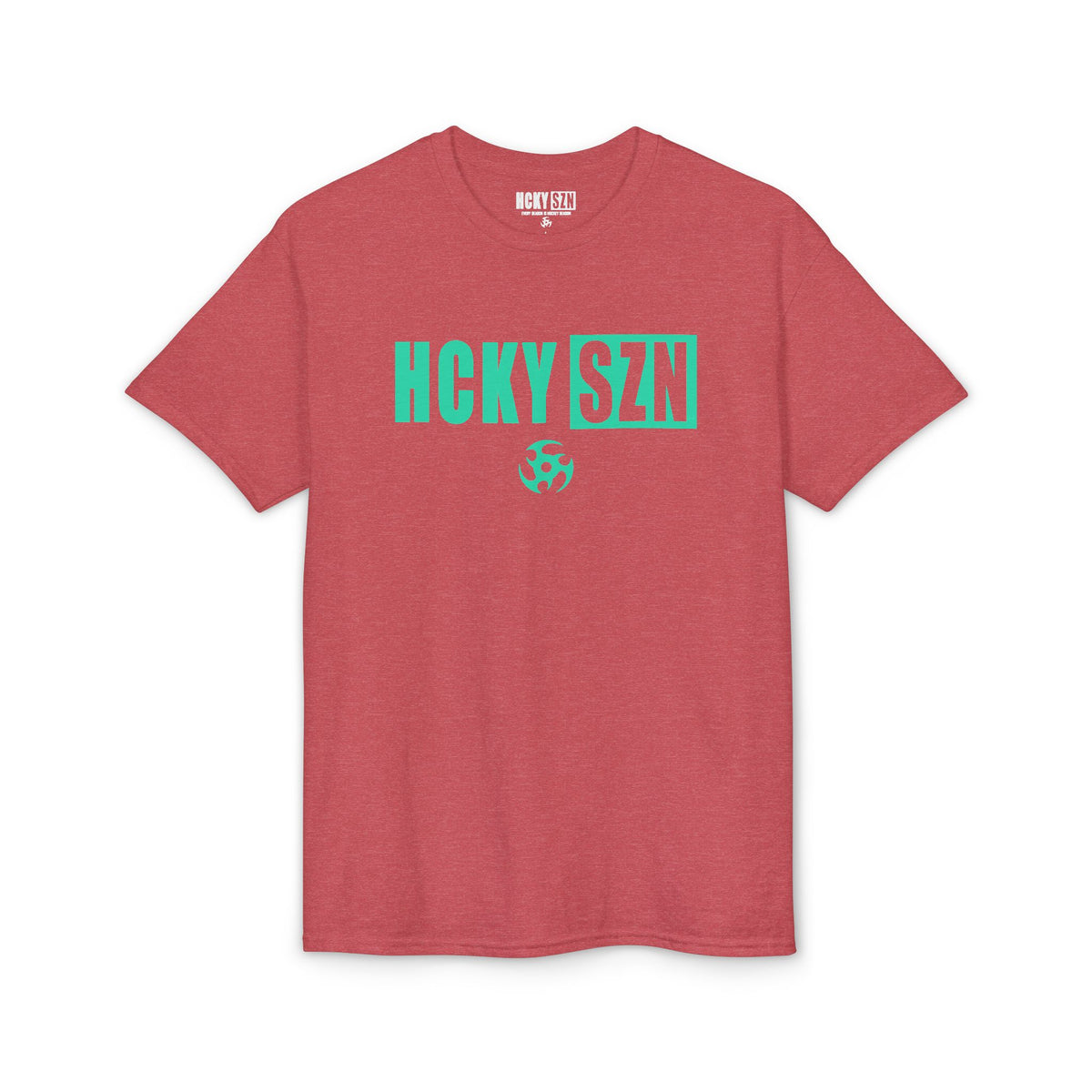 HCKY SZN Simple Star DryBlend Tee Shirt (Seafoam Logo) - Various Colors