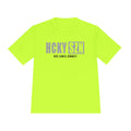 HCKYSZN (Deke Dangle) Adult Performance Tee - Neon Yellow/Grey/Black