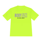 HCKYSZN (Deke Dangle) Adult Performance Tee - Neon Yellow/Grey/Black