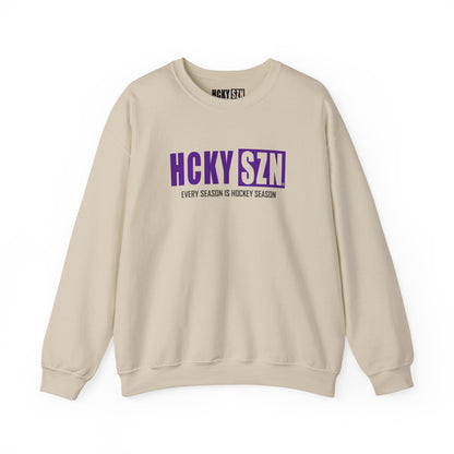 HCKY SZN Crewneck Sweatshirt (Purple Logo) - Various Colors