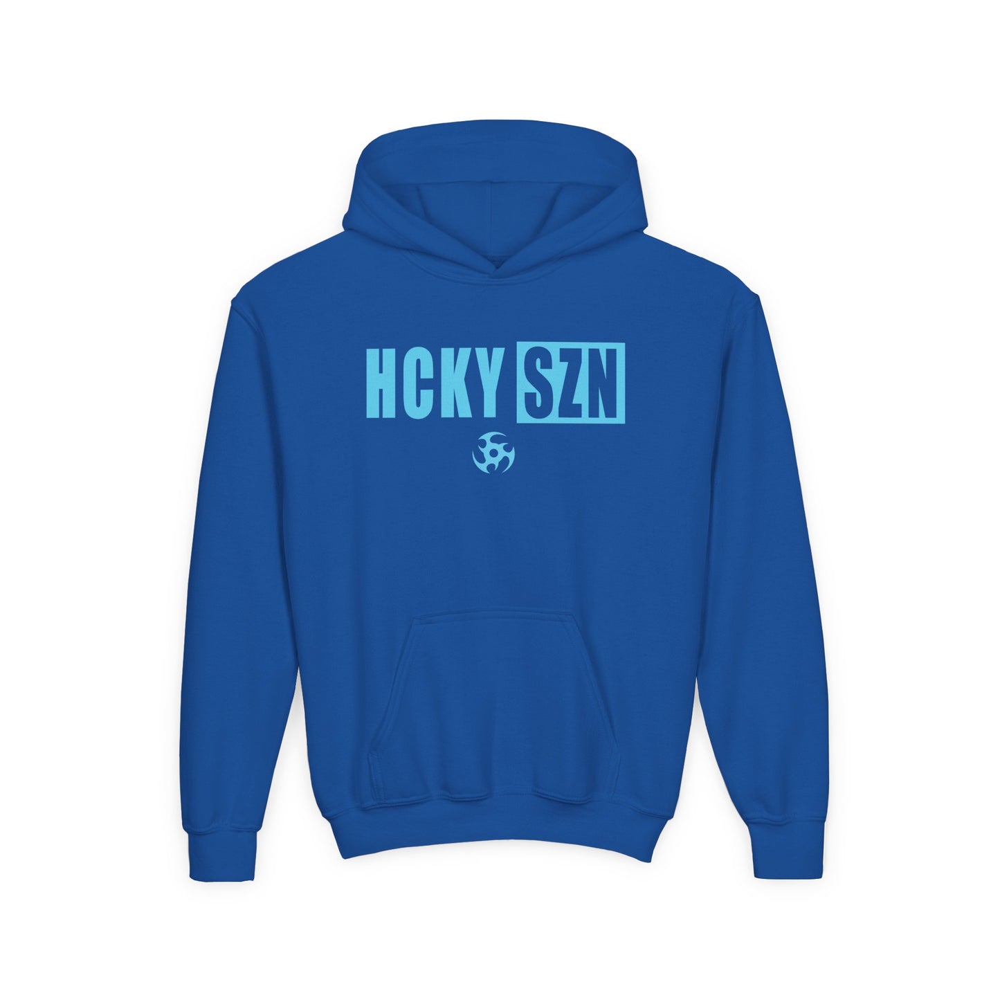 Youth HCKY SZN (Sky Blue Logo) Hooded Sweatshirt - Various Colors