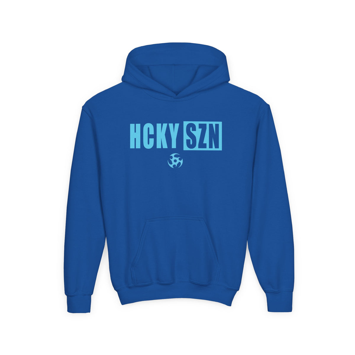 Youth HCKY SZN (Sky Blue Logo) Hooded Sweatshirt - Various Colors