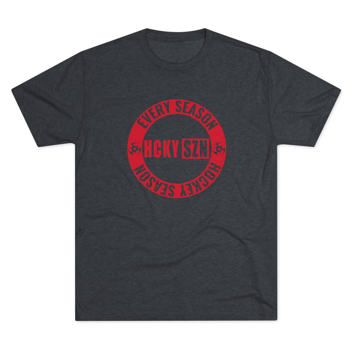 HCKY SZN Circle Logo TriBlend Tee Shirt (Red) - Various Colors