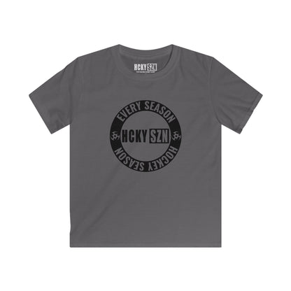 Youth Circle SZN Softstyle Tee (Black Logo) - Various Colors