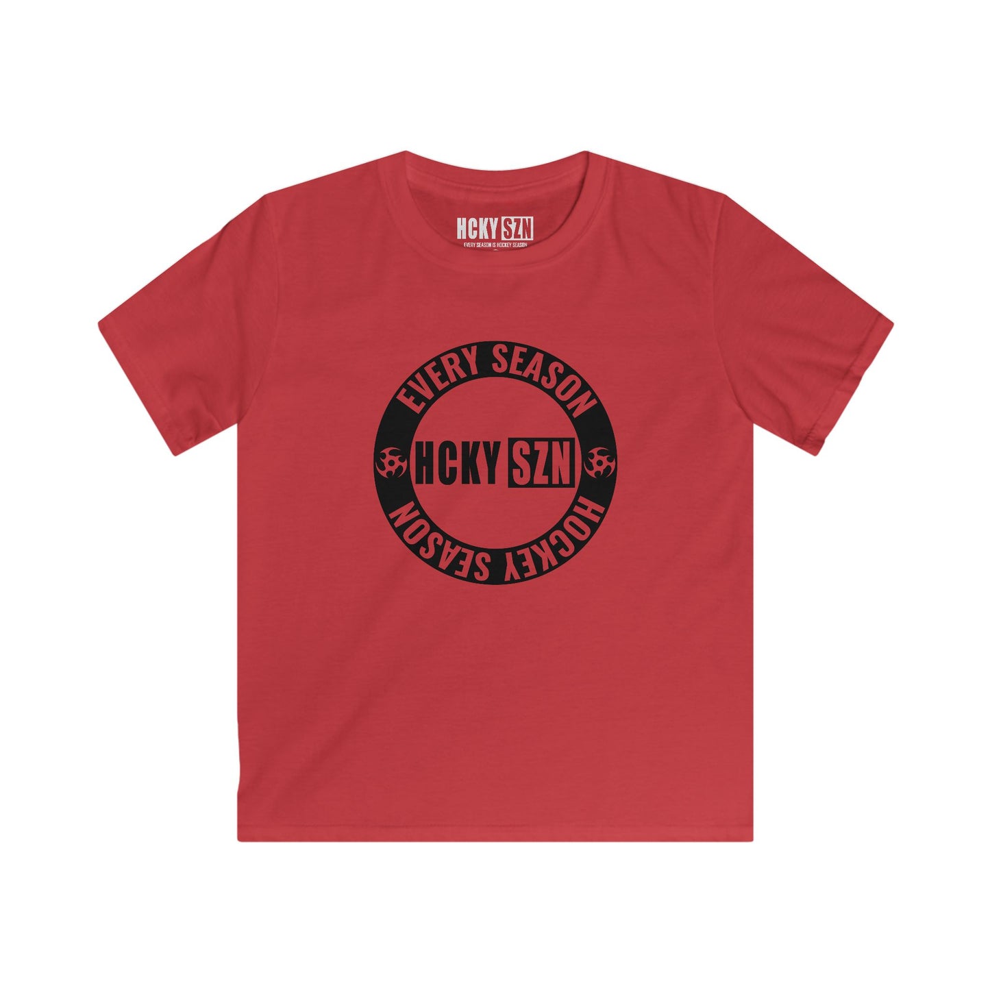 Youth Circle SZN Softstyle Tee (Black Logo) - Various Colors