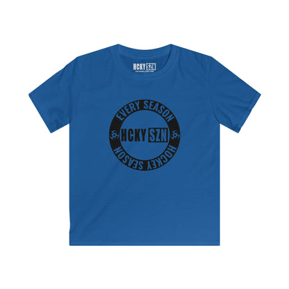 Youth Circle SZN Softstyle Tee (Black Logo) - Various Colors