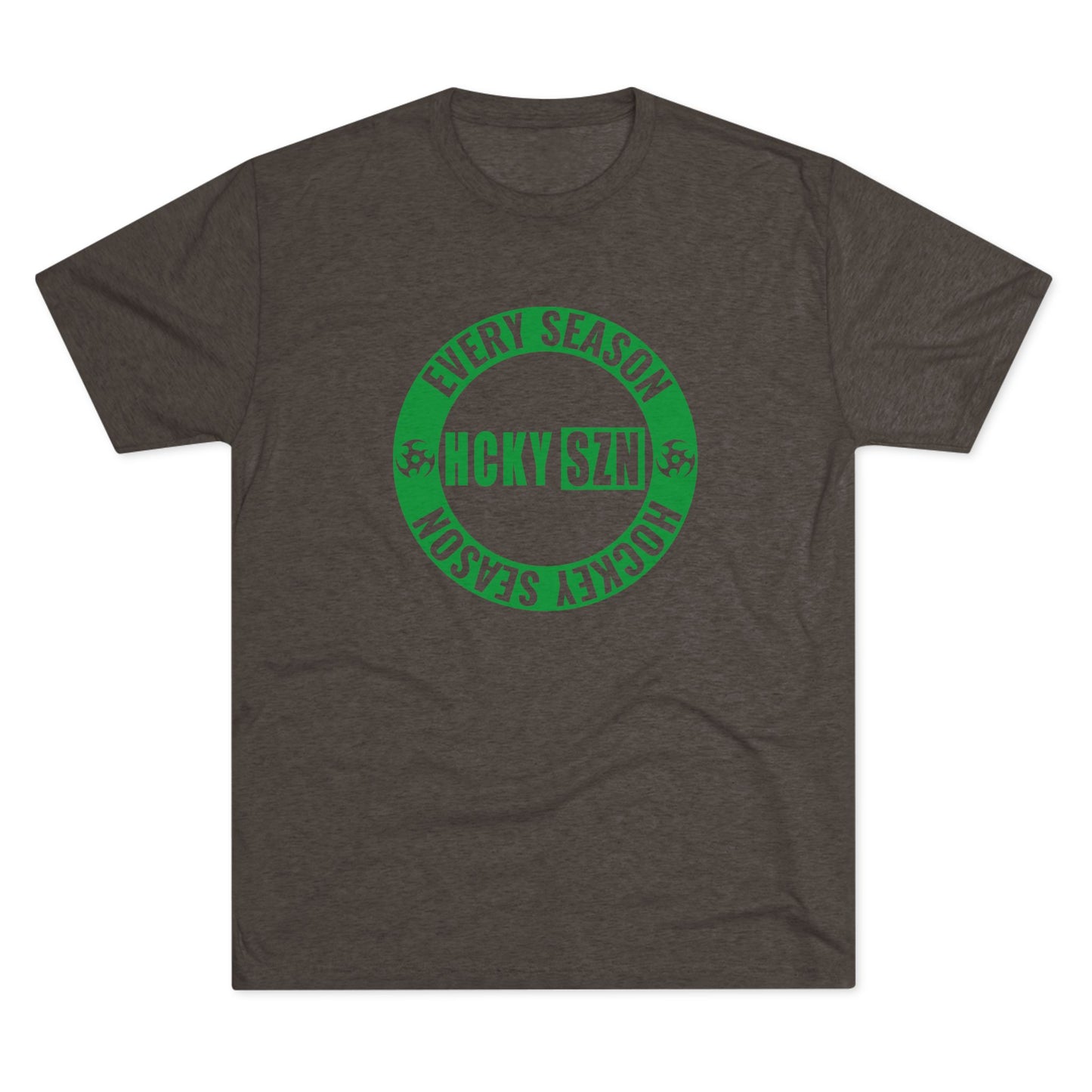 HCKY SZN Circle Logo TriBlend Tee Shirt (Green) - Various Colors