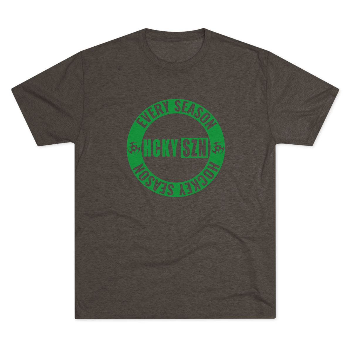 HCKY SZN Circle Logo TriBlend Tee Shirt (Green) - Various Colors