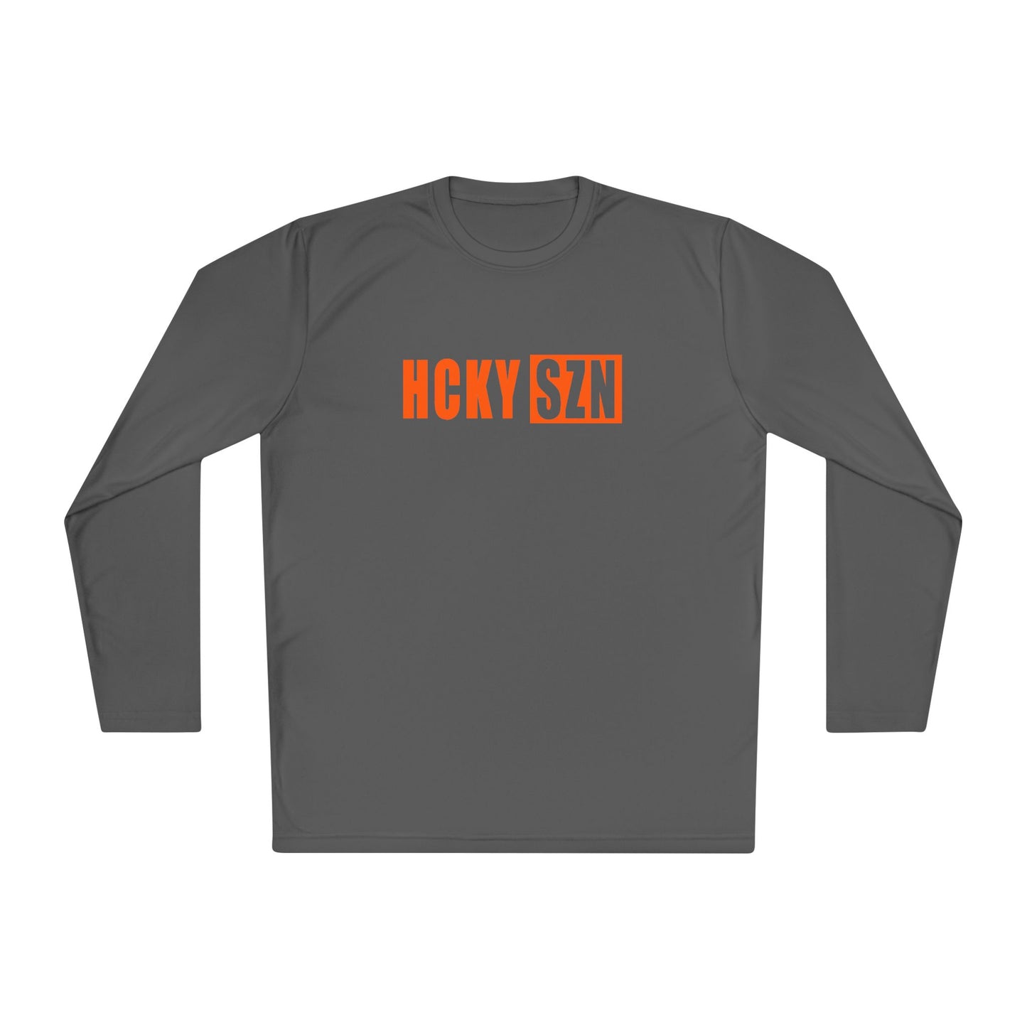 HCKY SZN Performance Long Sleeve Tee (Orange Logo) - Various Colors