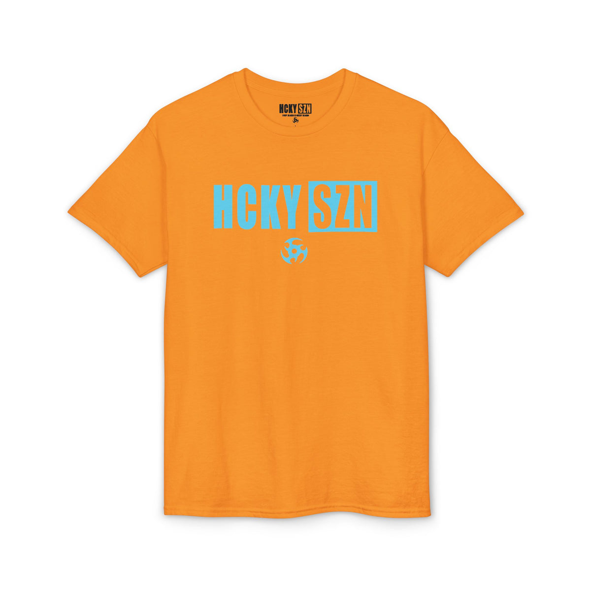 HCKY SZN Simple Star DryBlend Tee Shirt (Sky Blue Logo) - Various Colors