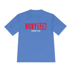 HCKYSZN (Designed to Win) Adult Performance Tee - Carolina/Cherry/White