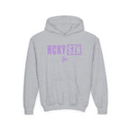 Youth HCKY SZN (Lavender Logo) Hooded Sweatshirt - Various Colors