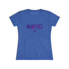 Women’s Hockey Vibe Triblend Tee (Purple Logo)