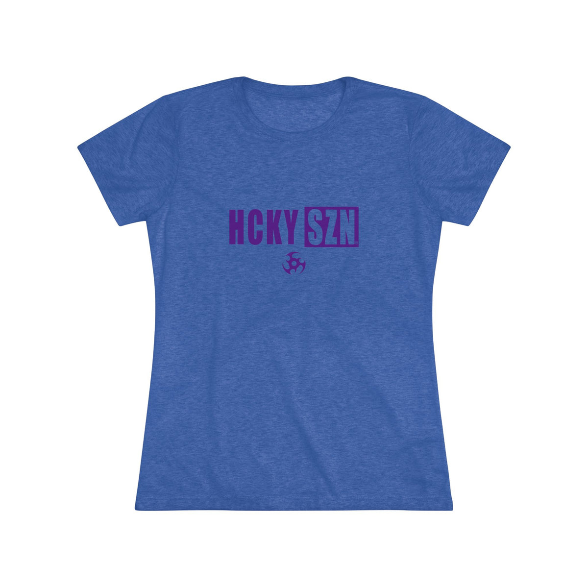 Women’s Hockey Vibe Triblend Tee (Purple Logo)