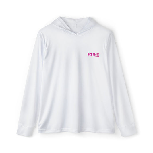 HCKY SZN Signature Performance Warmup Hoodie (White/Hot Pink)