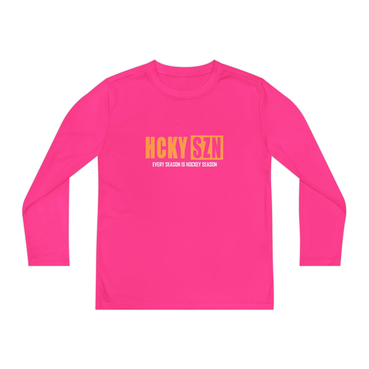 Every Season is HCKY SZN Youth Competitor Long Sleeve Tee (Mango Logo) - Various Colors