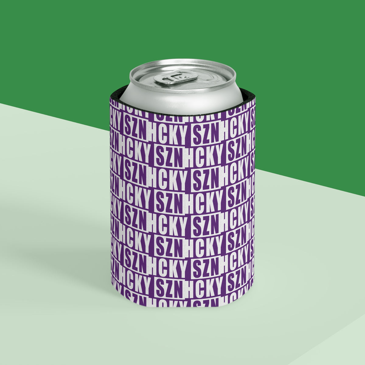 HCKY SZN AOP Can Cooler - Purple