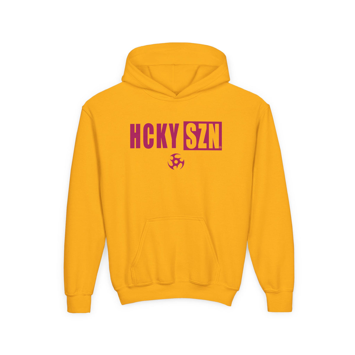 Youth HCKY SZN (Raspberry Logo) Hooded Sweatshirt - Various Colors