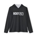 HCKY SZN Big Logo Performance Warmup Hoodie (Black/White)