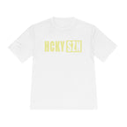 HCKYSZN (Flagship Logo) Adult Performance Tee - White/Sunflower