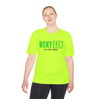 HCKYSZN (Deke Dangle) Adult Performance Tee - Neon Yellow/Lime/Black