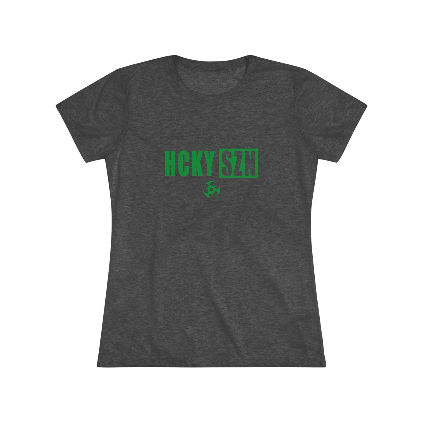 Women’s Hockey Vibe Triblend Tee (Green Logo)