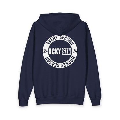 Youth Circle Logo Full Zip Hoodie (Navy)