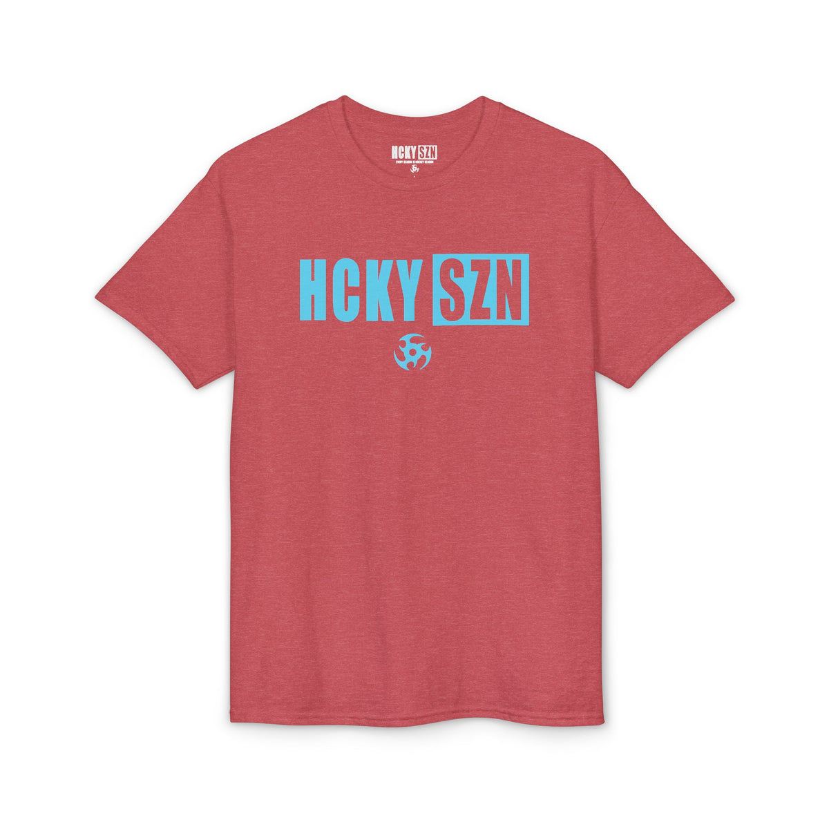 HCKY SZN Simple Star DryBlend Tee Shirt (Sky Blue Logo) - Various Colors