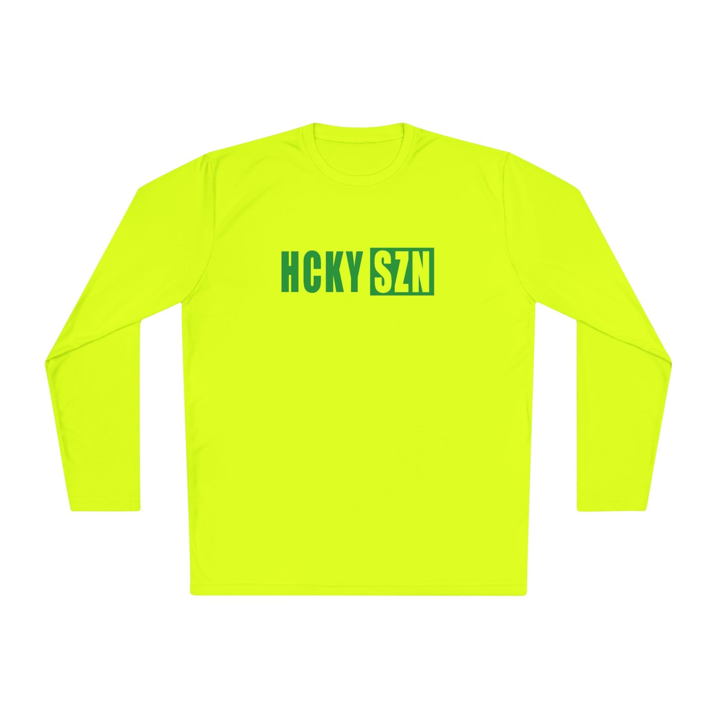 HCKY SZN Performance Long Sleeve Tee (Green Logo) - Various Colors