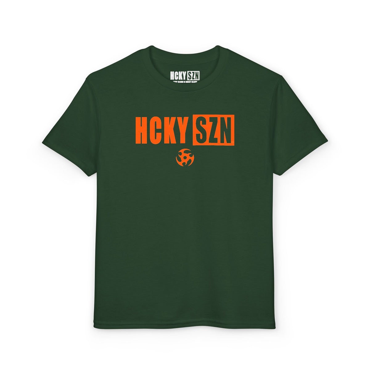 Youth HCKY SZN DryBlend Tee Shirt (Orange Logo) - Various Colors