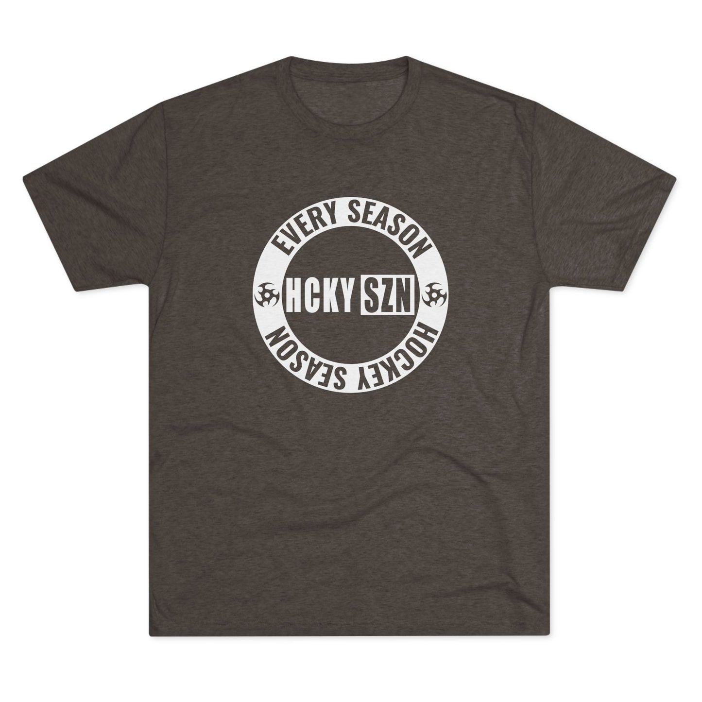 HCKY SZN Circle Logo TriBlend Tee Shirt (White) - Various Colors