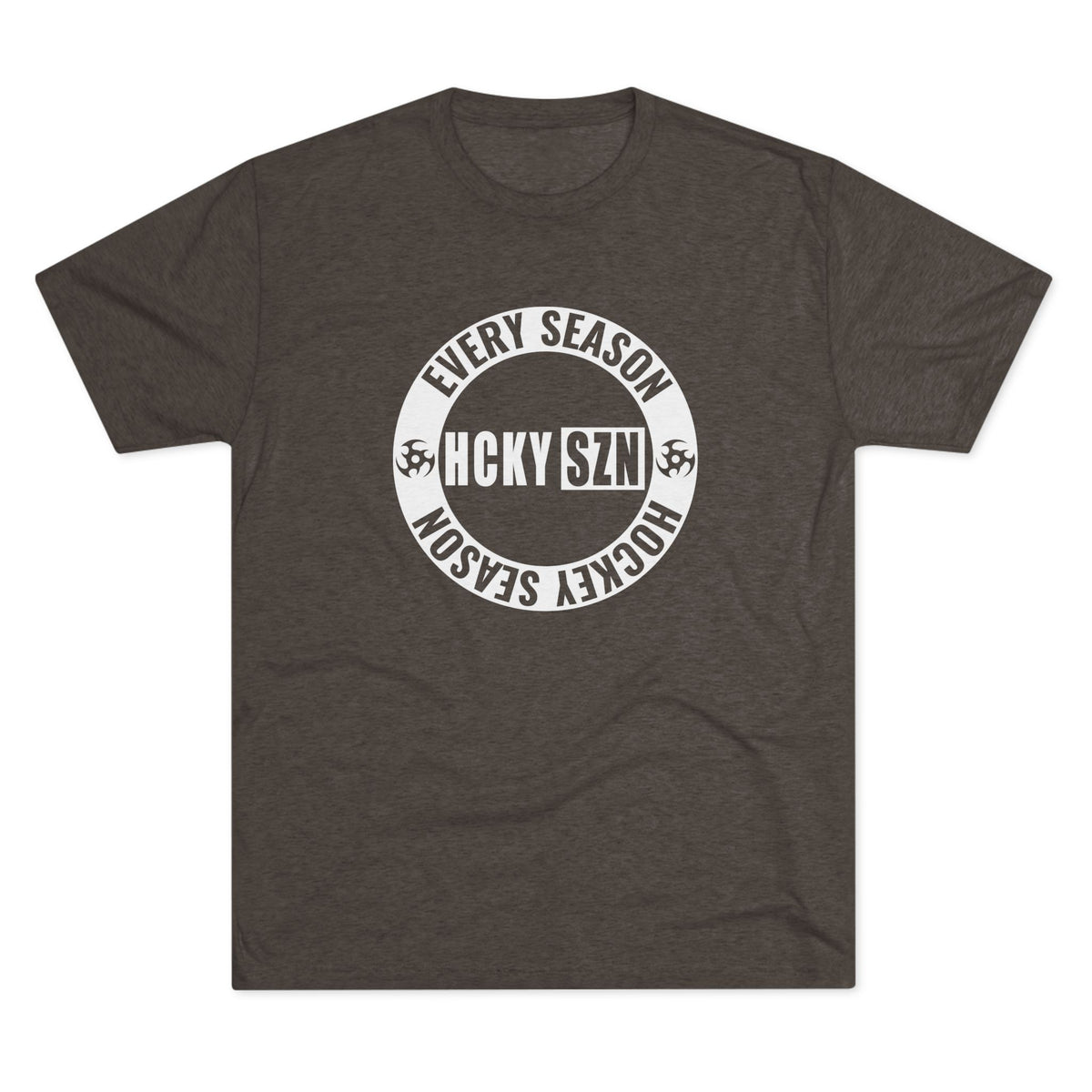 HCKY SZN Circle Logo TriBlend Tee Shirt (White) - Various Colors