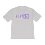 HCKYSZN (Flagship Logo) Adult Performance Tee - Silver/Lavender