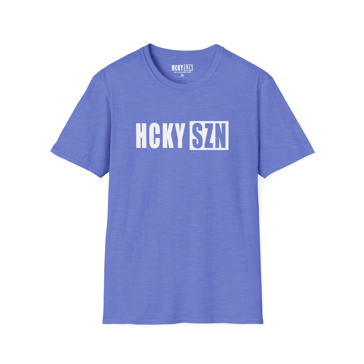 HCKY SZN Softstyle Tee Shirt (Heather Royal)