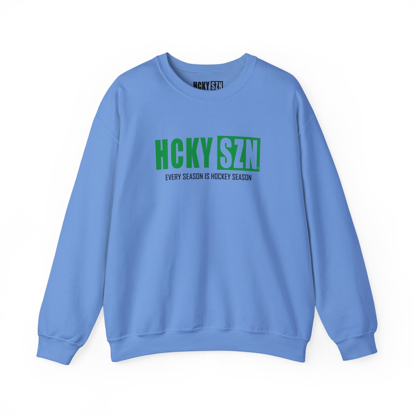 HCKY SZN Crewneck Sweatshirt (Green Logo) - Various Colors